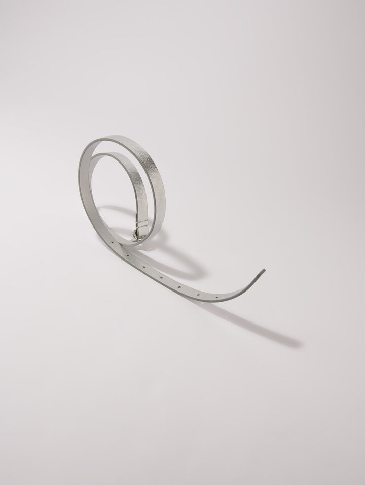 Cintura sottile con fibbia Clover