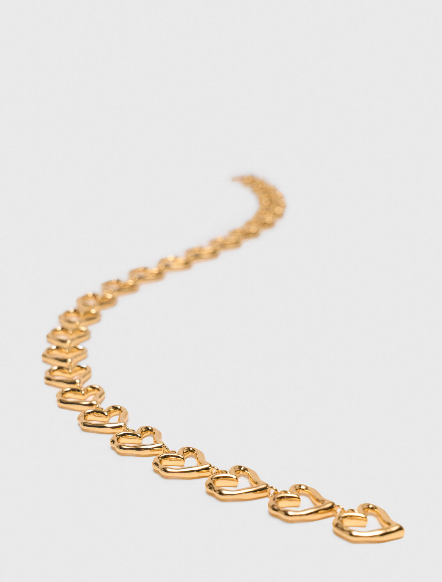 Collana cuore in ottone dorato