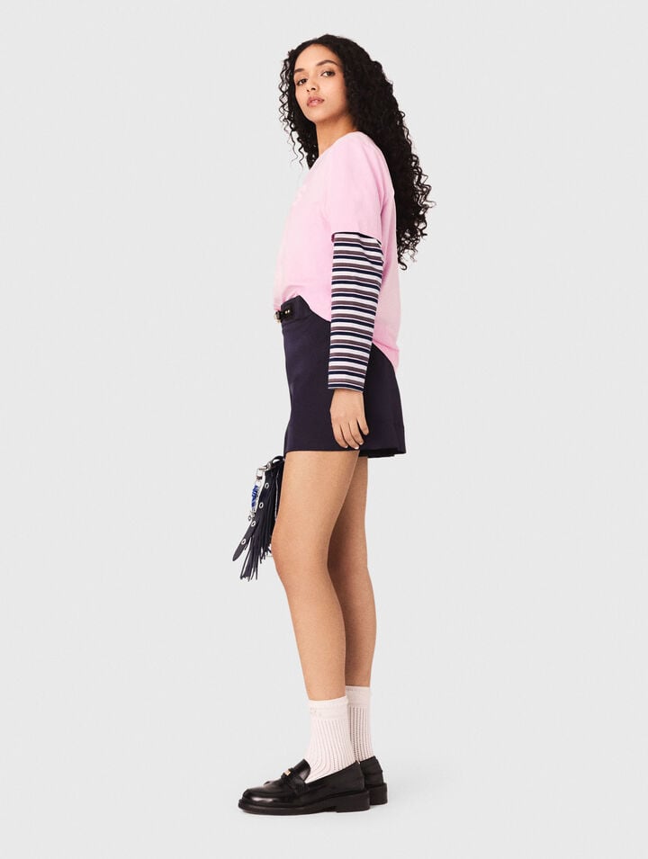 T-shirt con stampa marinara