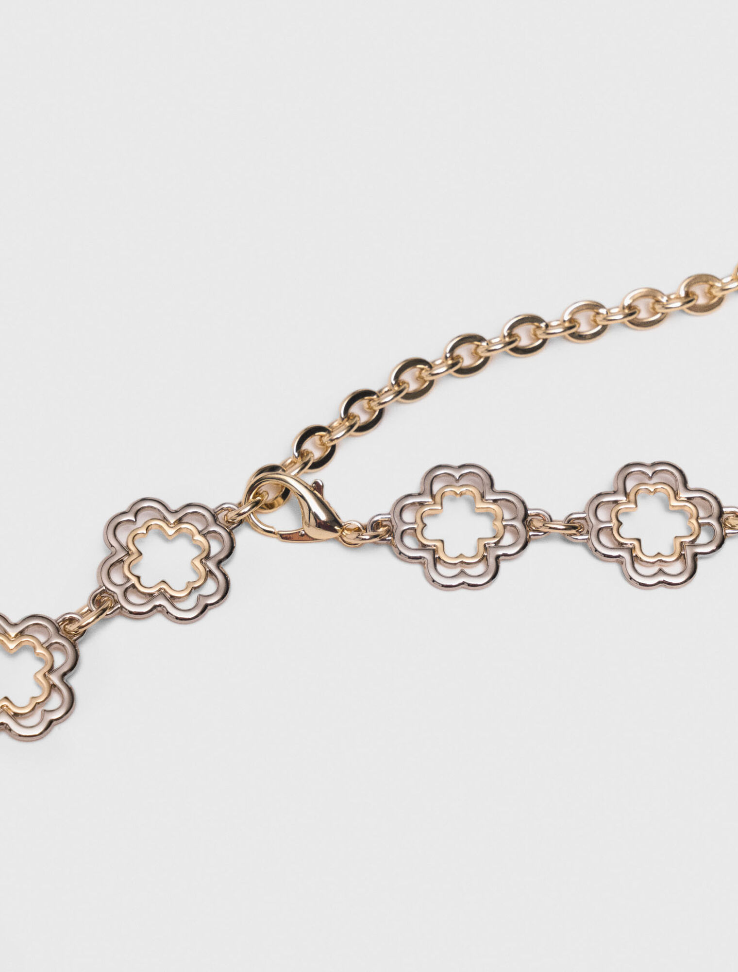 Cintura a catena Clover bicolore