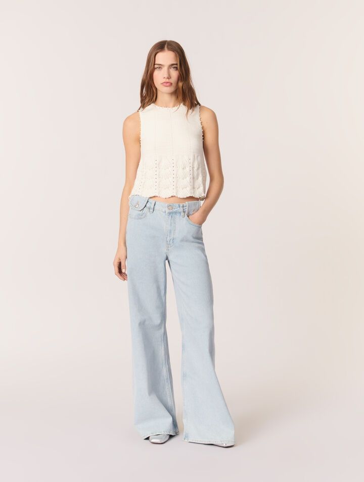 Jeans larghi délavé