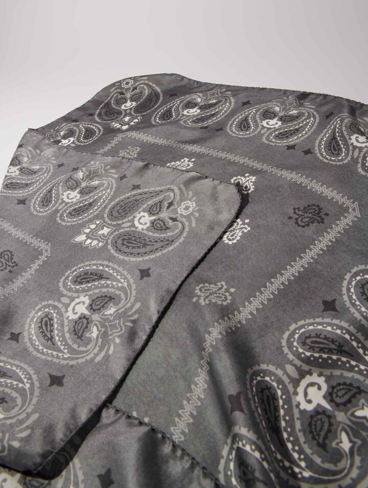 Bandana in seta con stampa paisley
