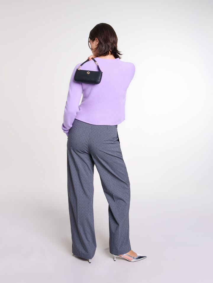 Pantaloni da tailleur glitterati