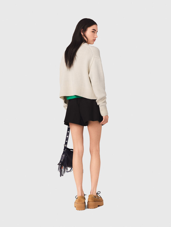 Shorts da tailleur trompe l'&oelig;il