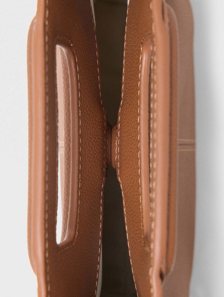 Borsa M in pelle granulata