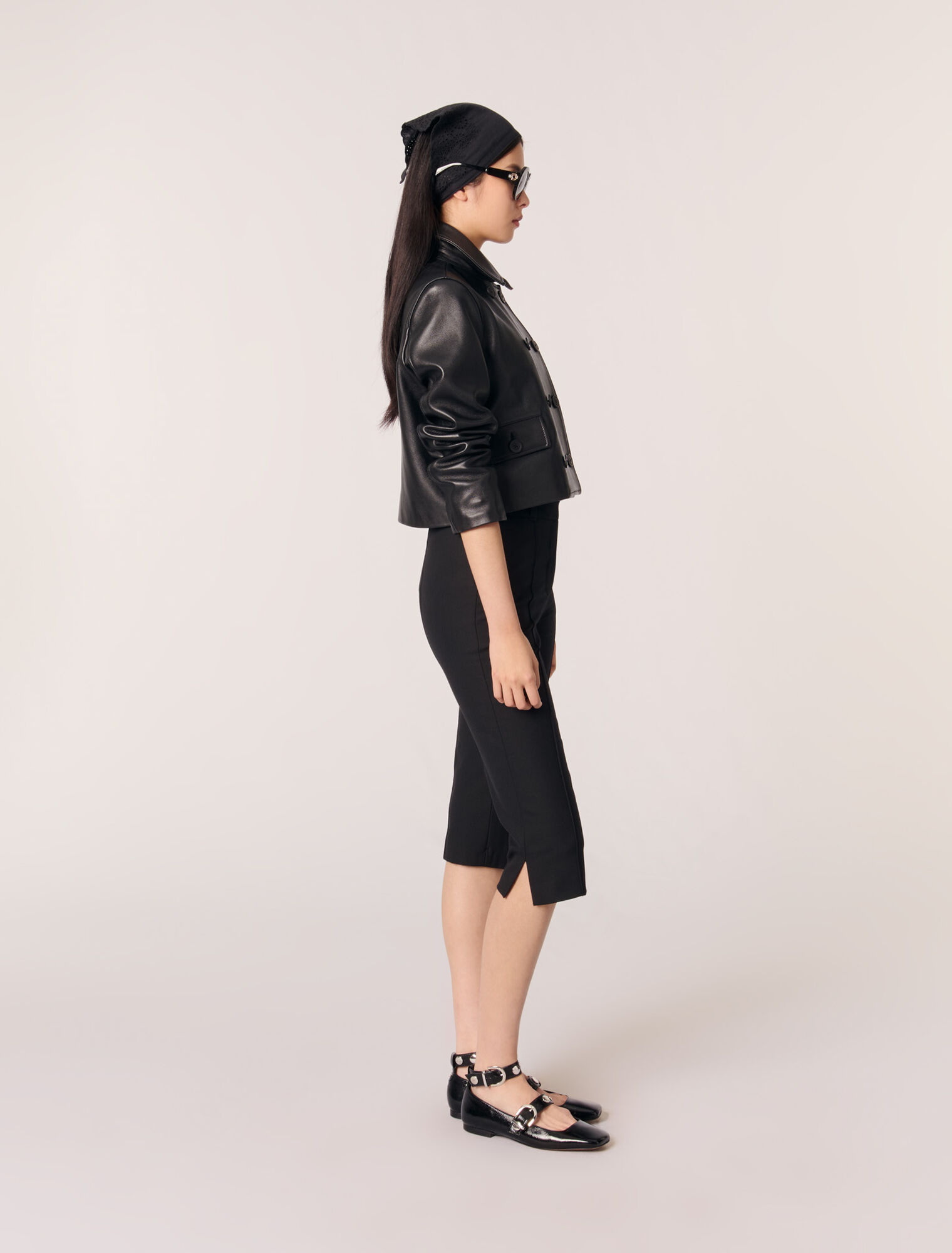 Pantaloni tailleur alla pescatora