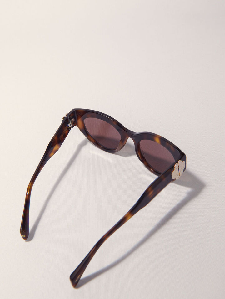 Occhiali cat-eye in acetato