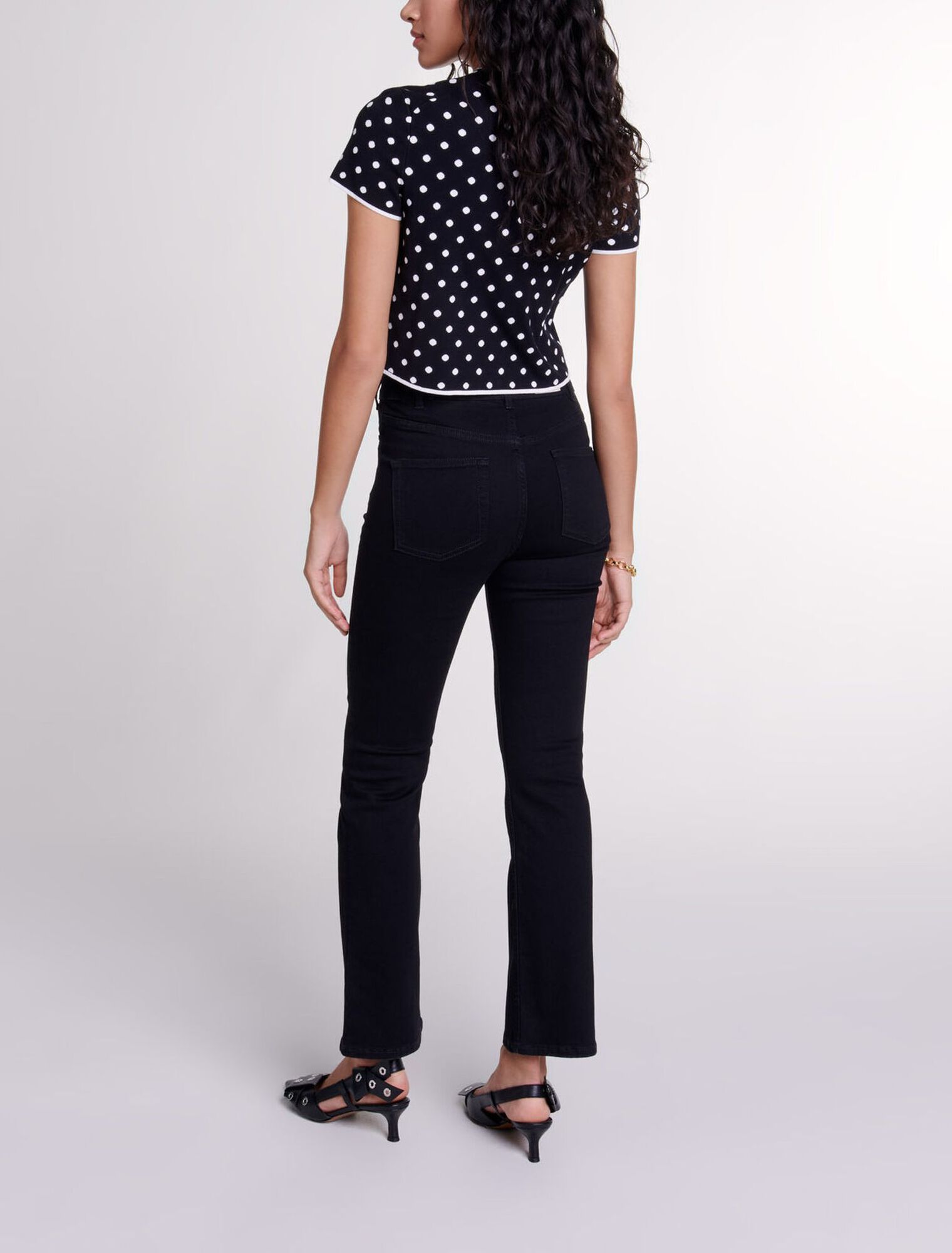 Top in maglia jacquard 