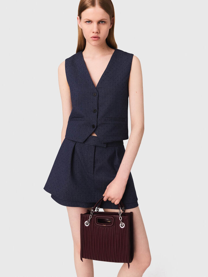 Panciotto da tailleur con strass