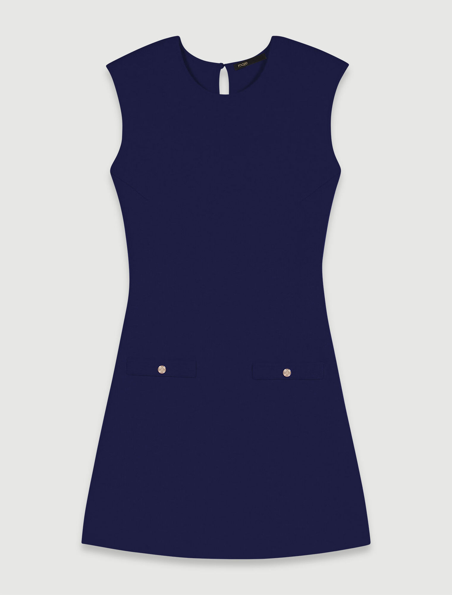 Abito corto in maglia 2 in 1