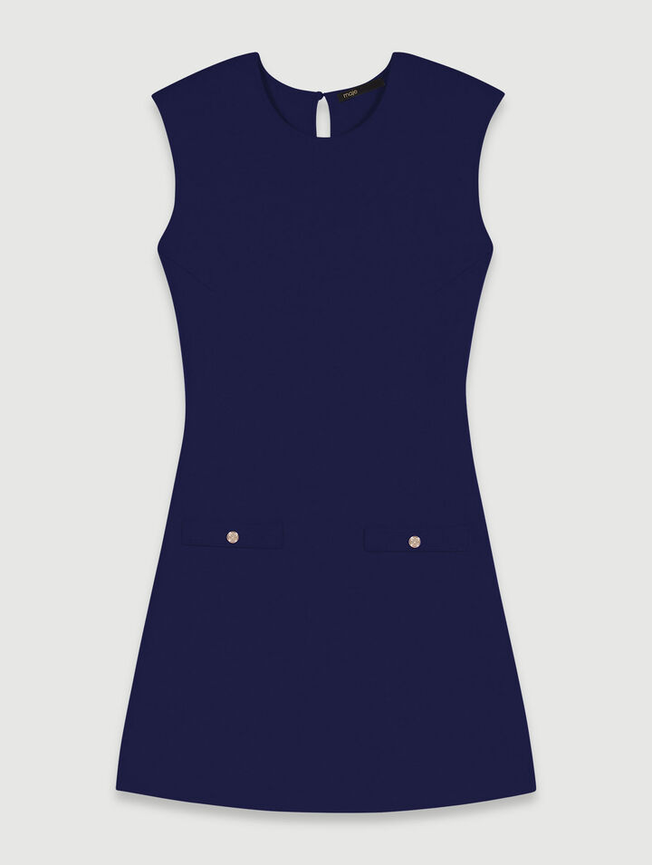 Abito corto in maglia 2 in 1