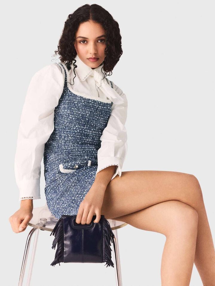 Abito corto in tweed
