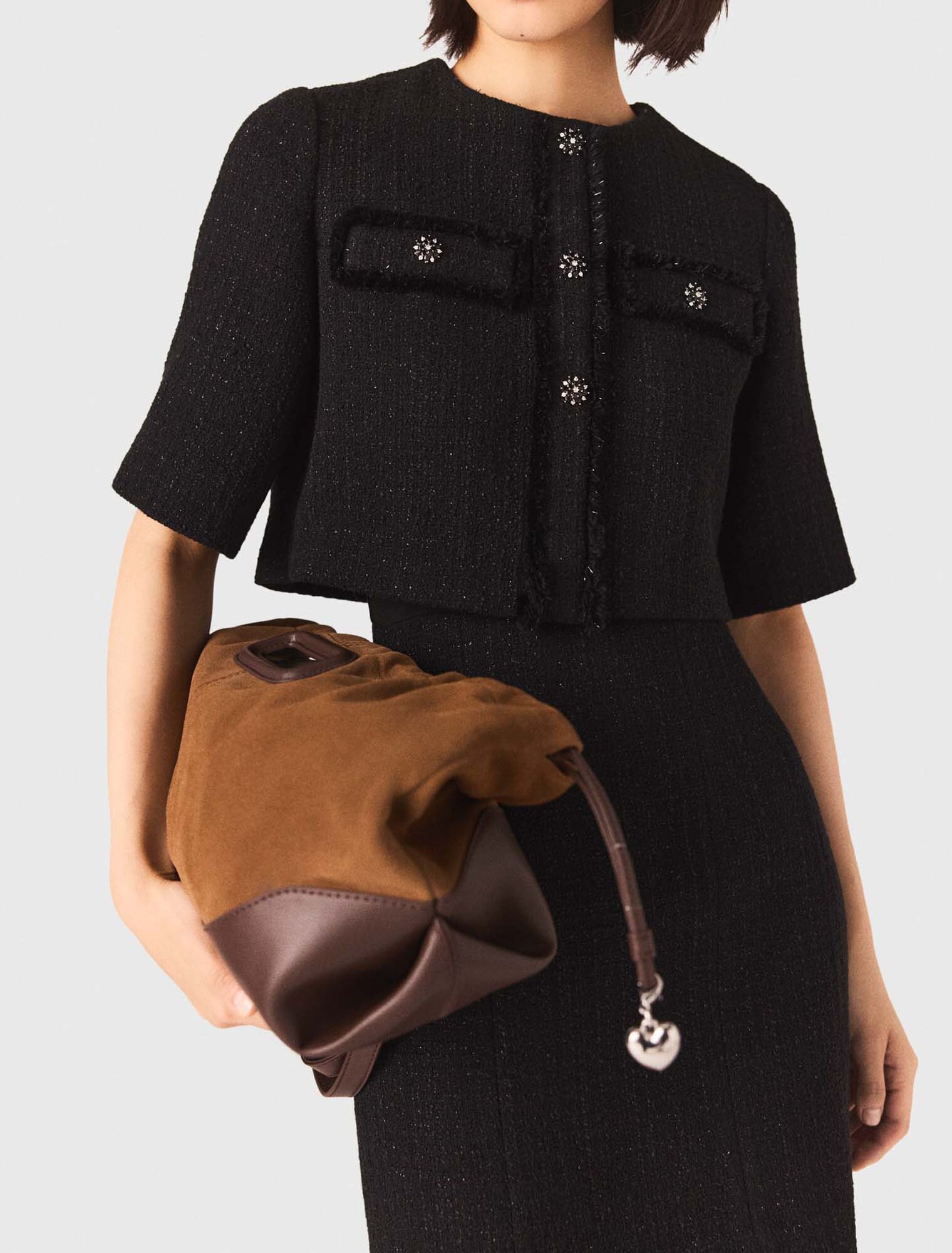 Abito 2 in 1 in tweed brillante