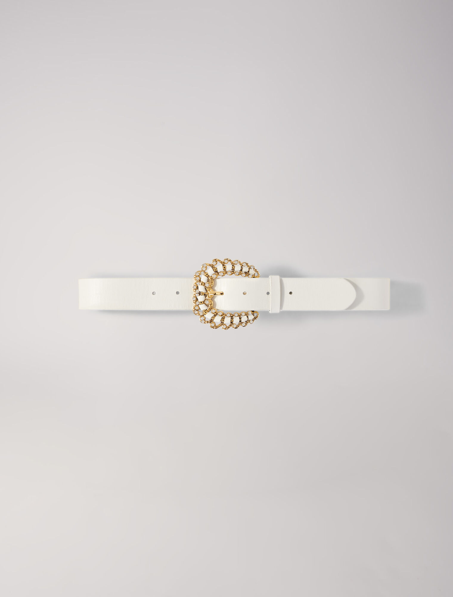 Cintura con fibbia in strass