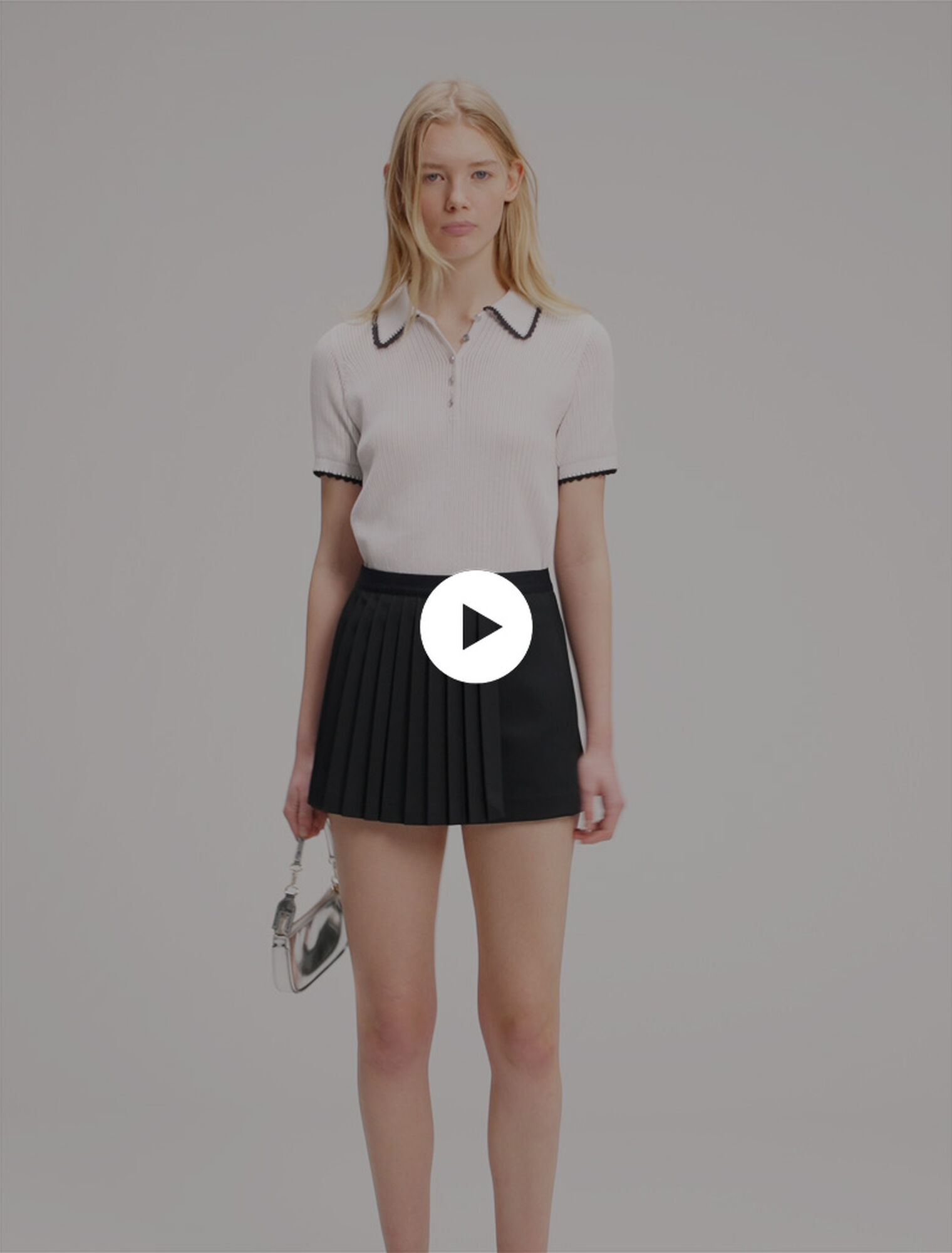 Shorts dritti plissettati