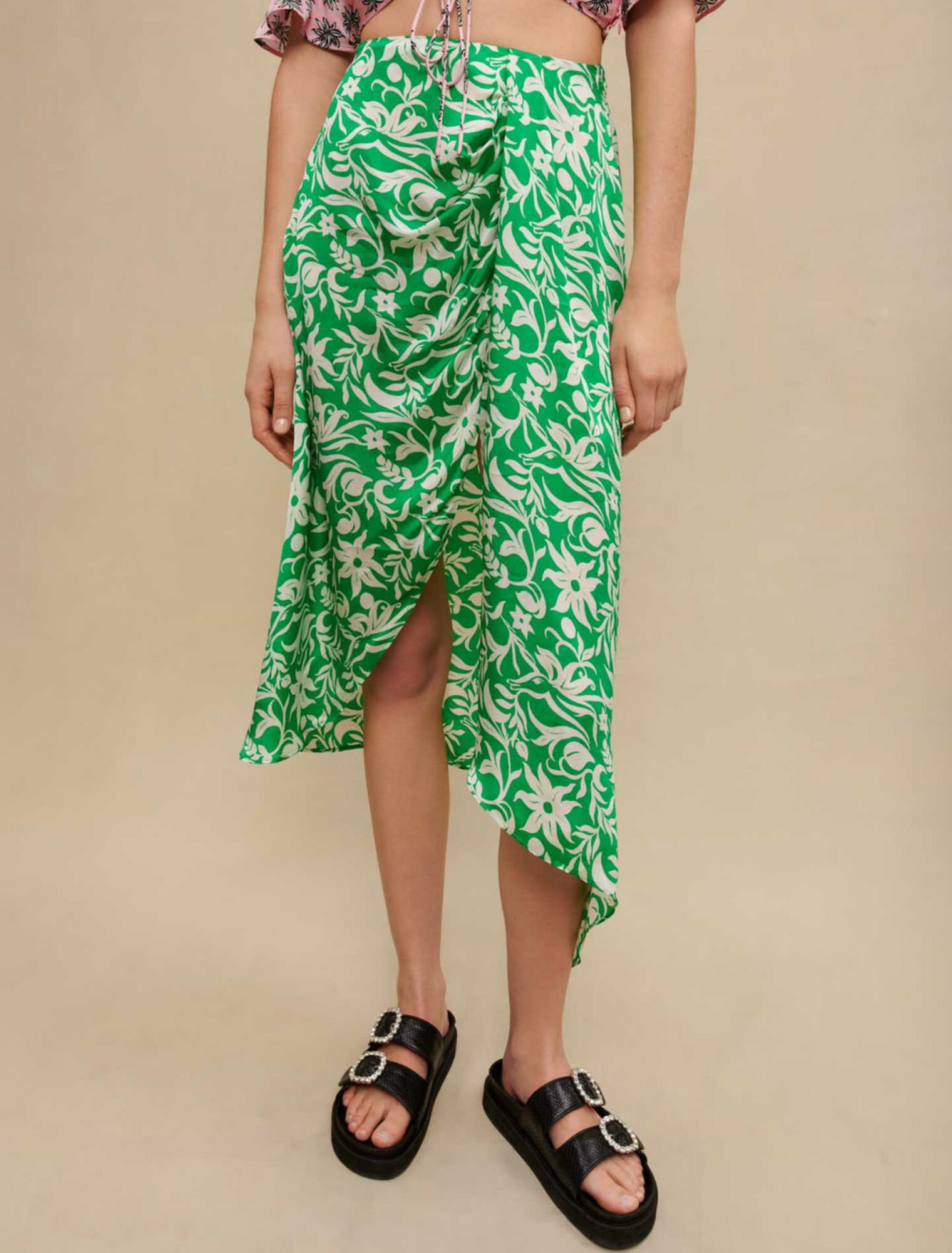 Mini gonna drappeggiata