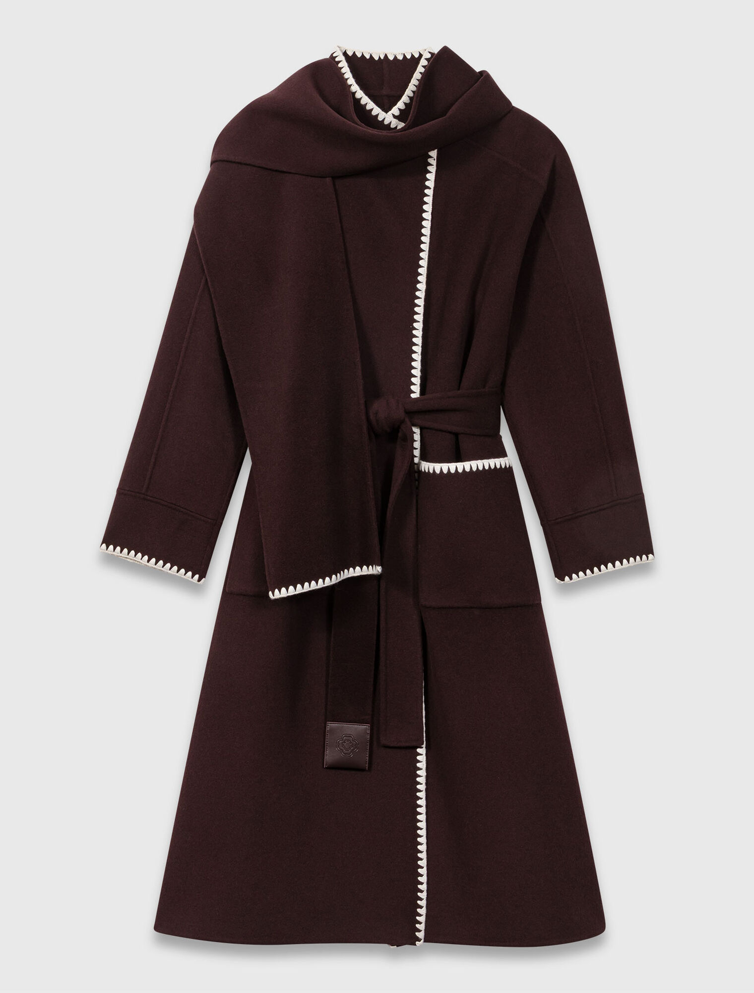 Cappotto double face ricamato
