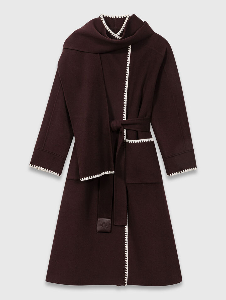 Cappotto double face ricamato