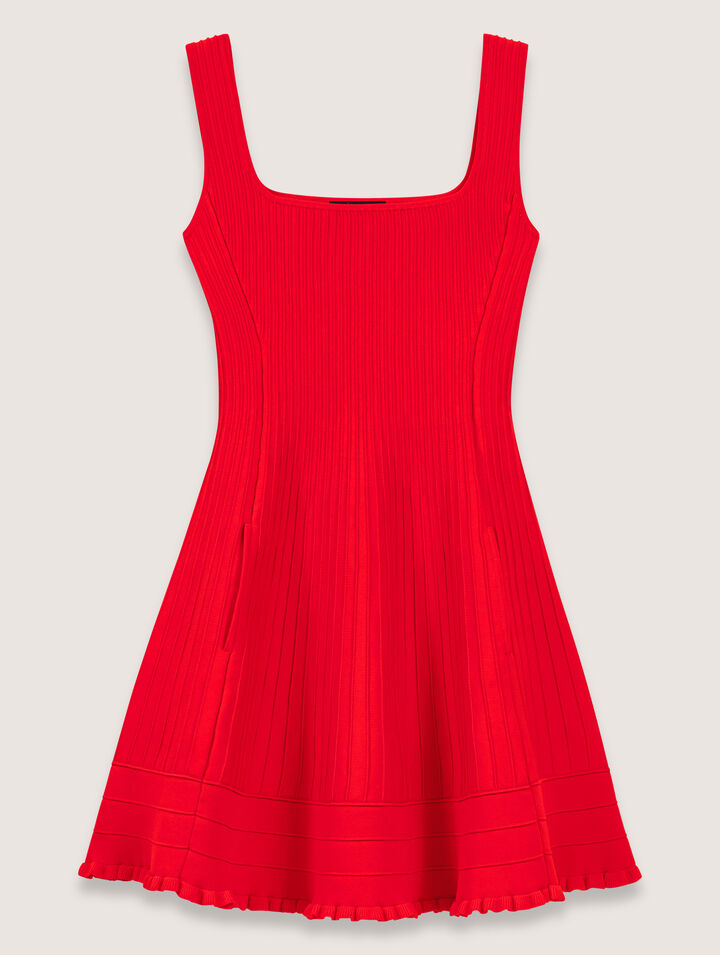 Abito corto in maglia