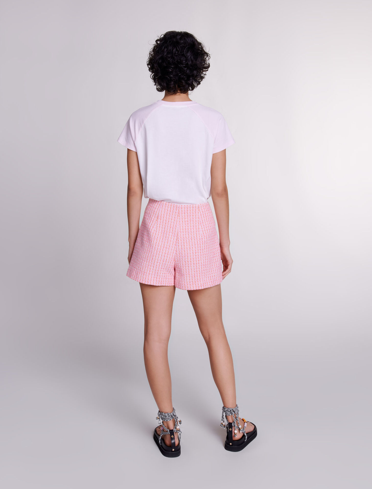 Shorts in tweed