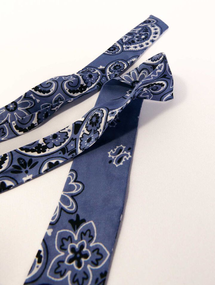 Elastico foulard nastro con stampa