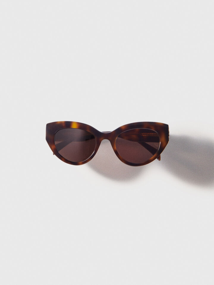 Occhiali cat-eye in acetato
