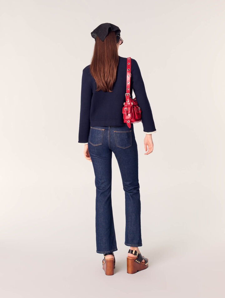 Cardigan in misto lana