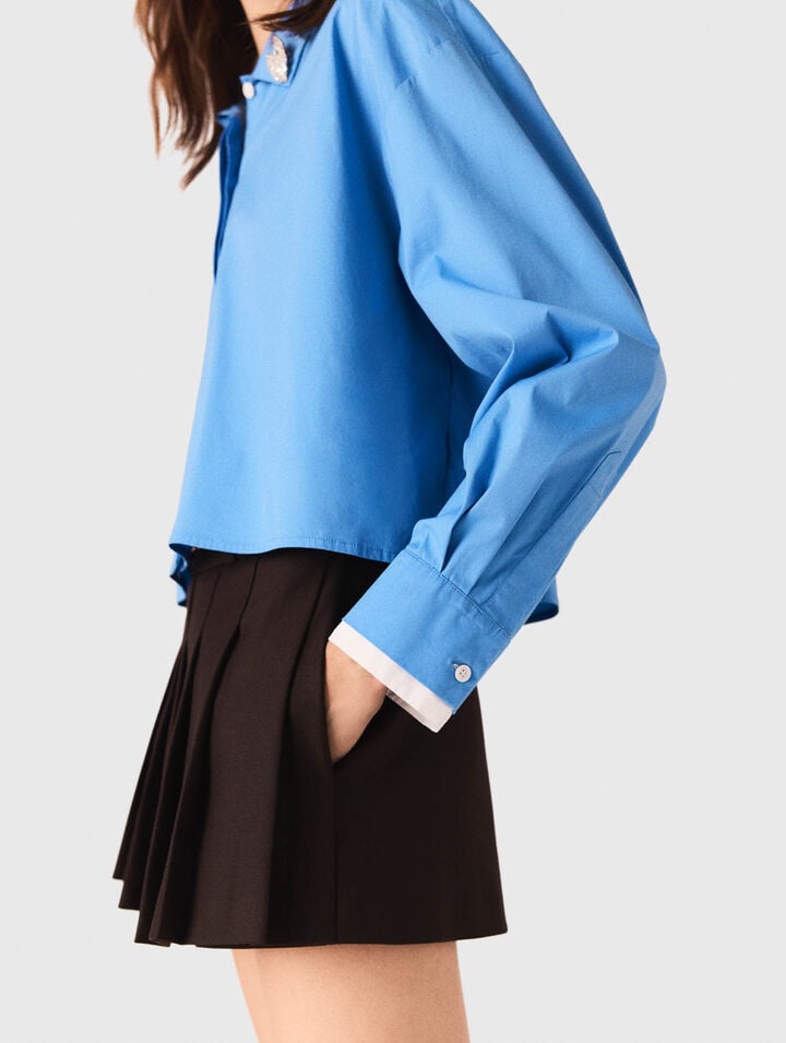 Camicia con gioiello rimovibile