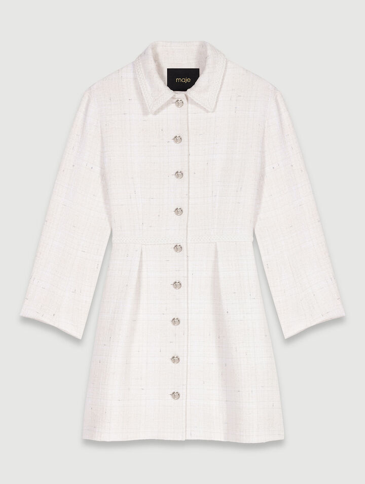 Abito corto in tweed