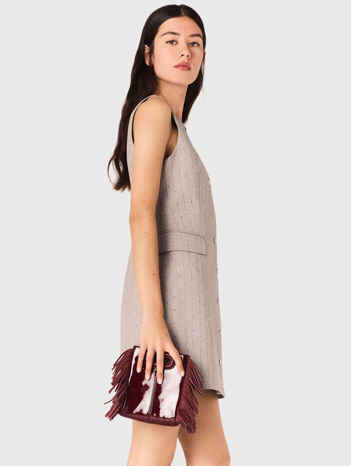 Abito tailleur corto con strass
