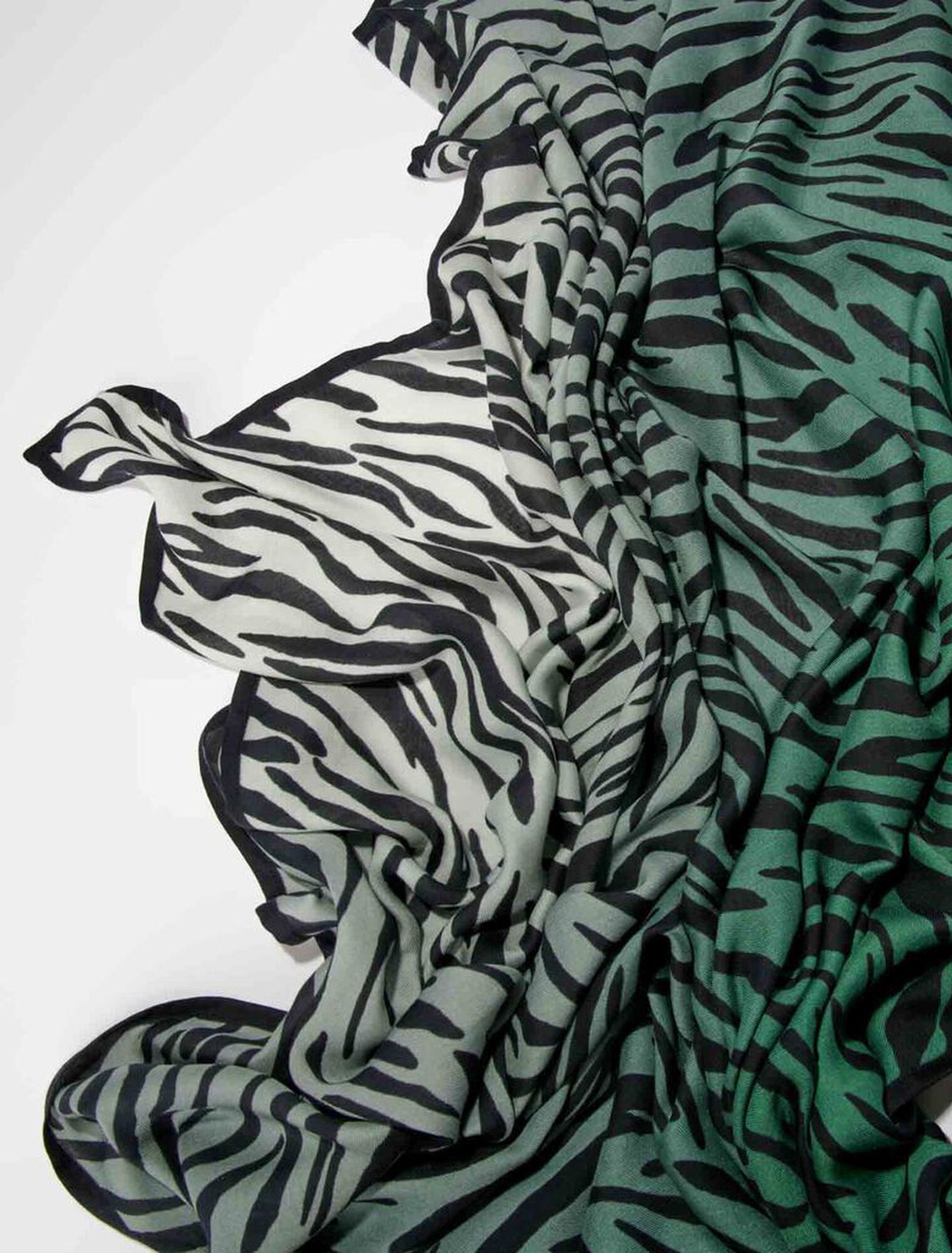 Foulard con stampa zebrata