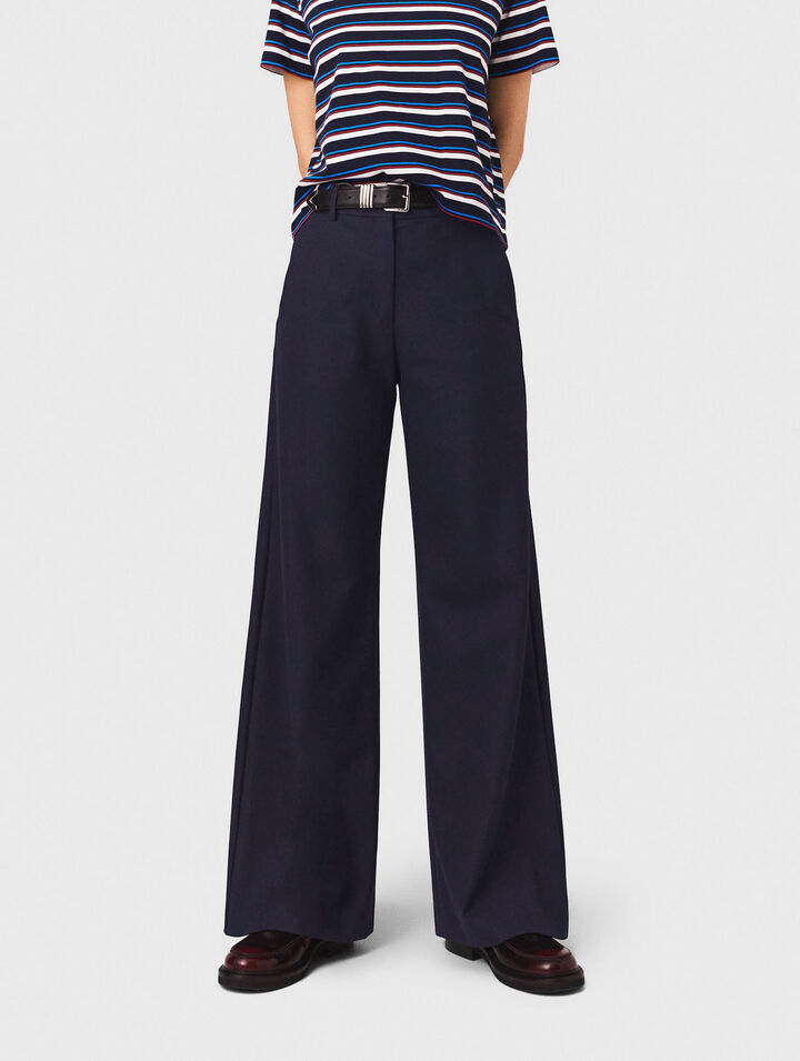 Pantaloni da tailleur con piega