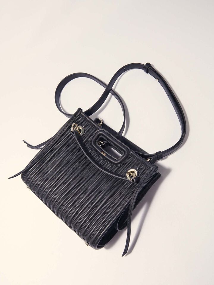 Mini borsa tote in pelle trapuntata