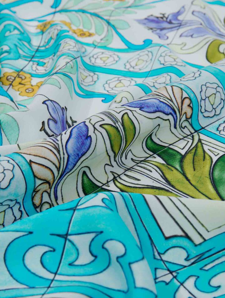 Foulard in seta stampa Mosaico