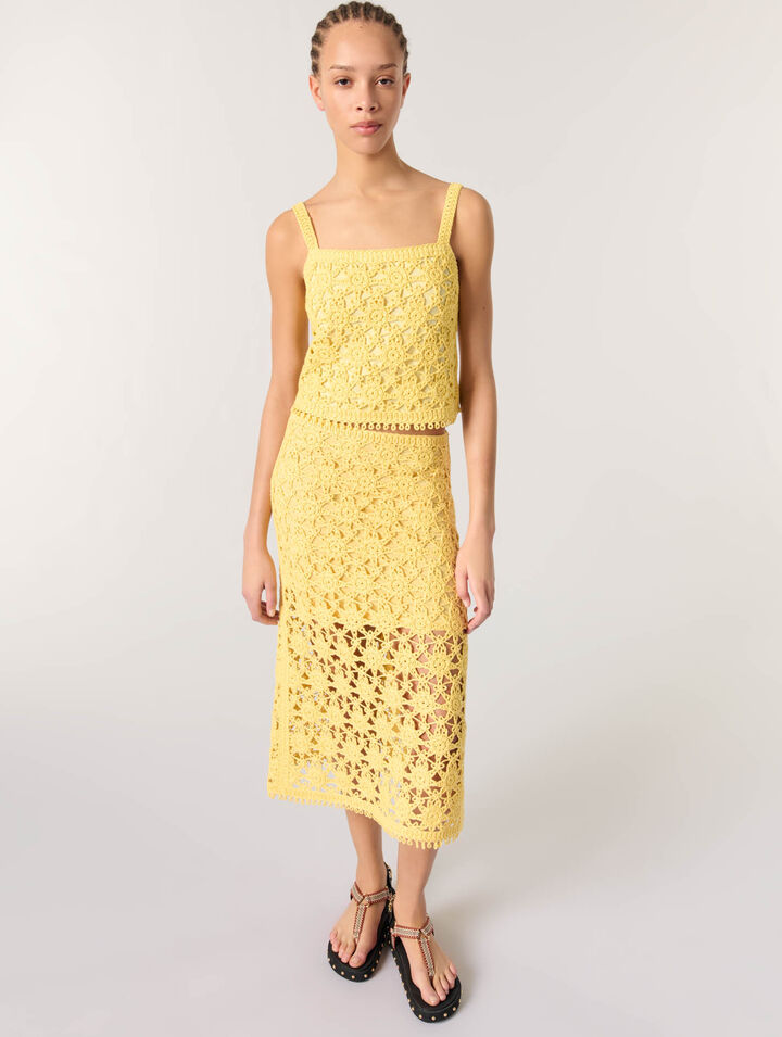 Gonna lunga in crochet