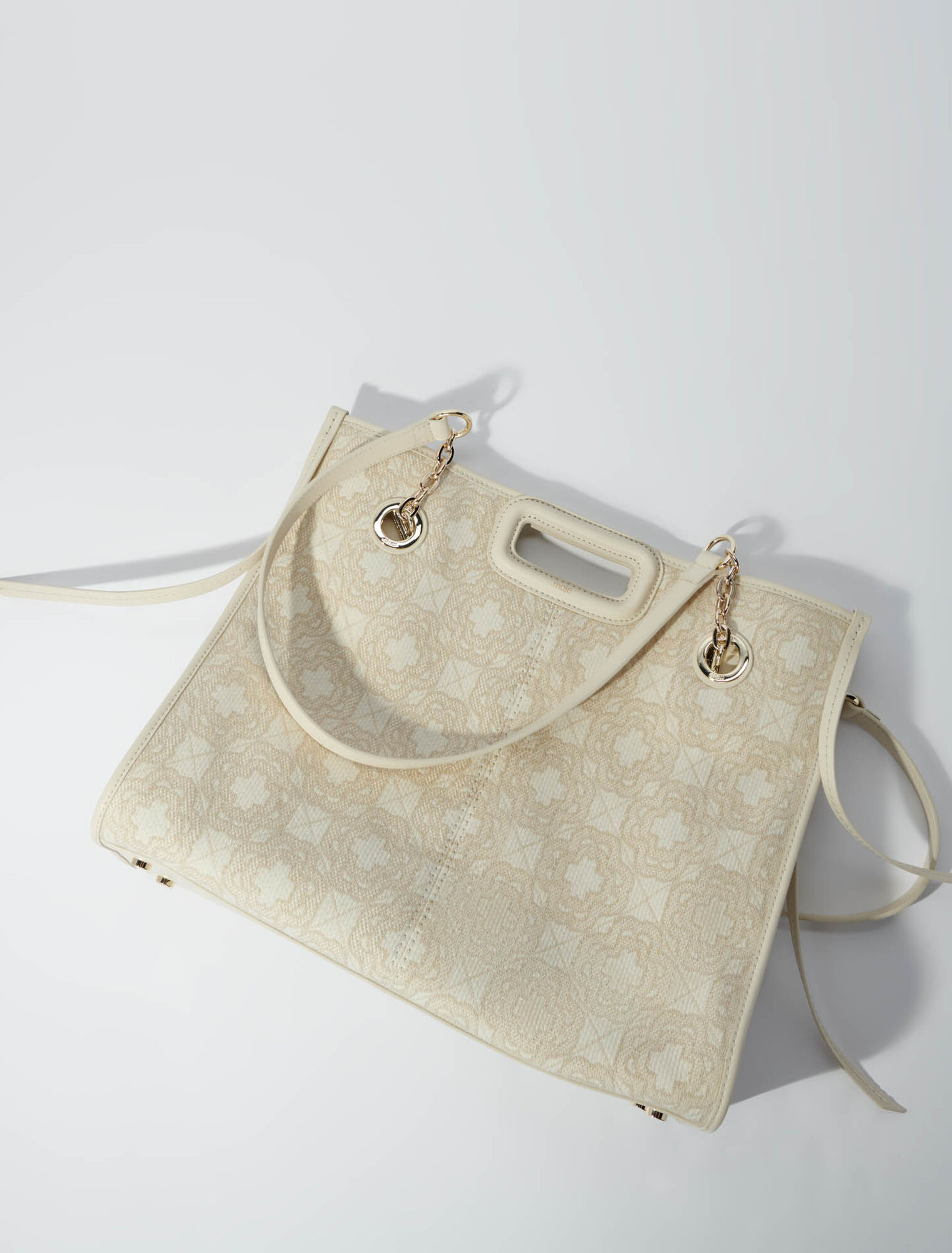 Tote bag in tela con stampa clover