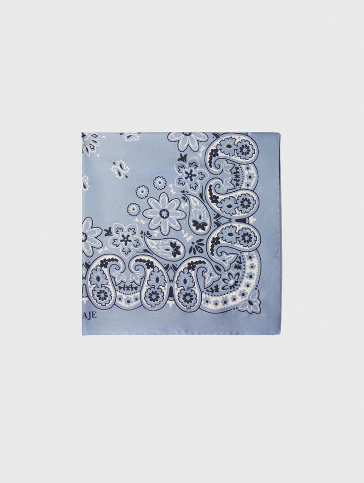 Foulard con stampa a bandana