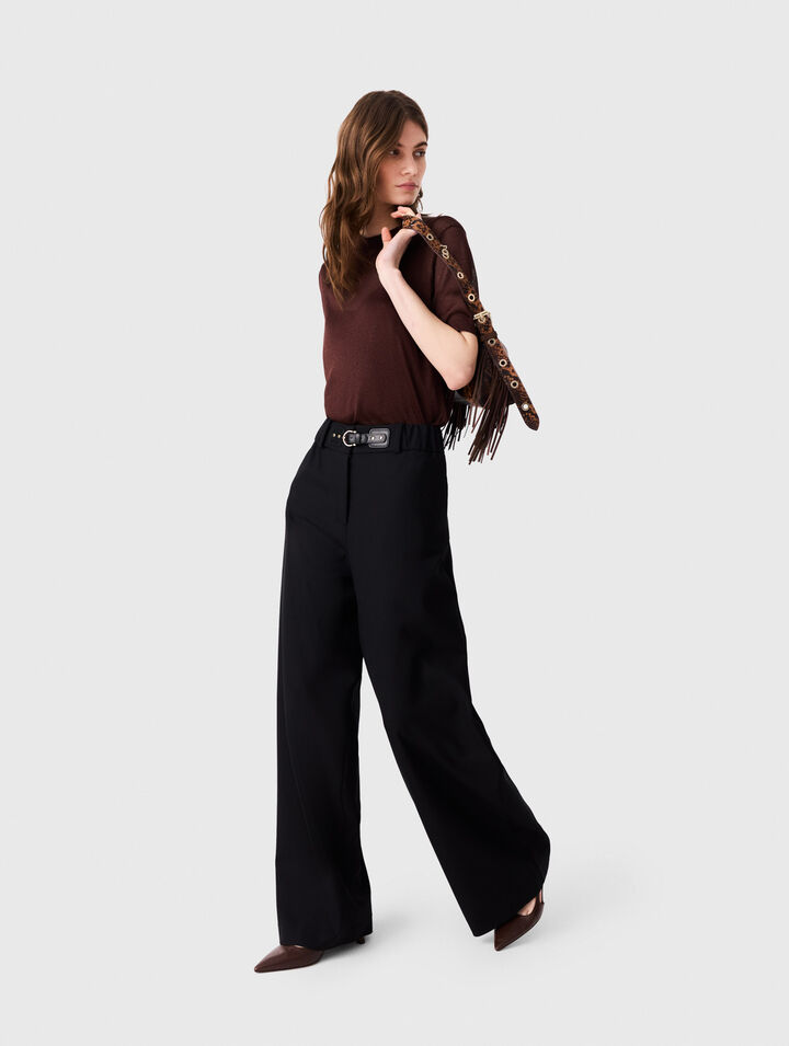 Pantaloni da tailleur a gamba larga