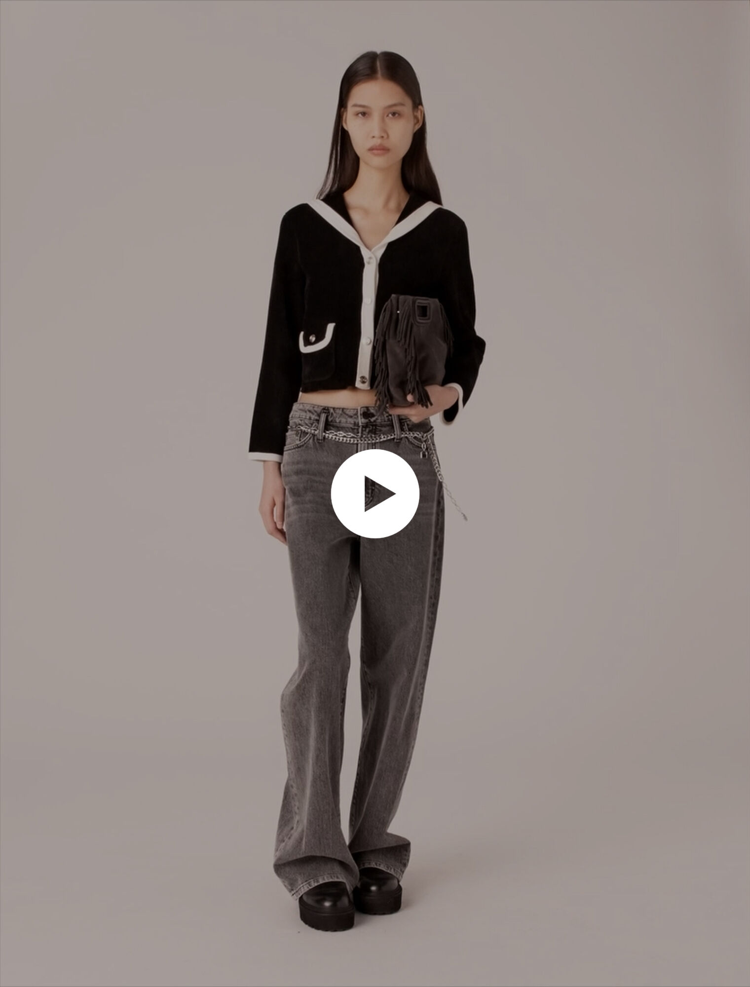 Cardigan effetto velluto