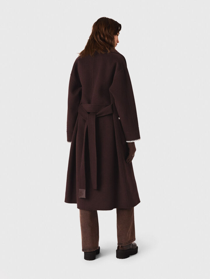 Cappotto double face ricamato