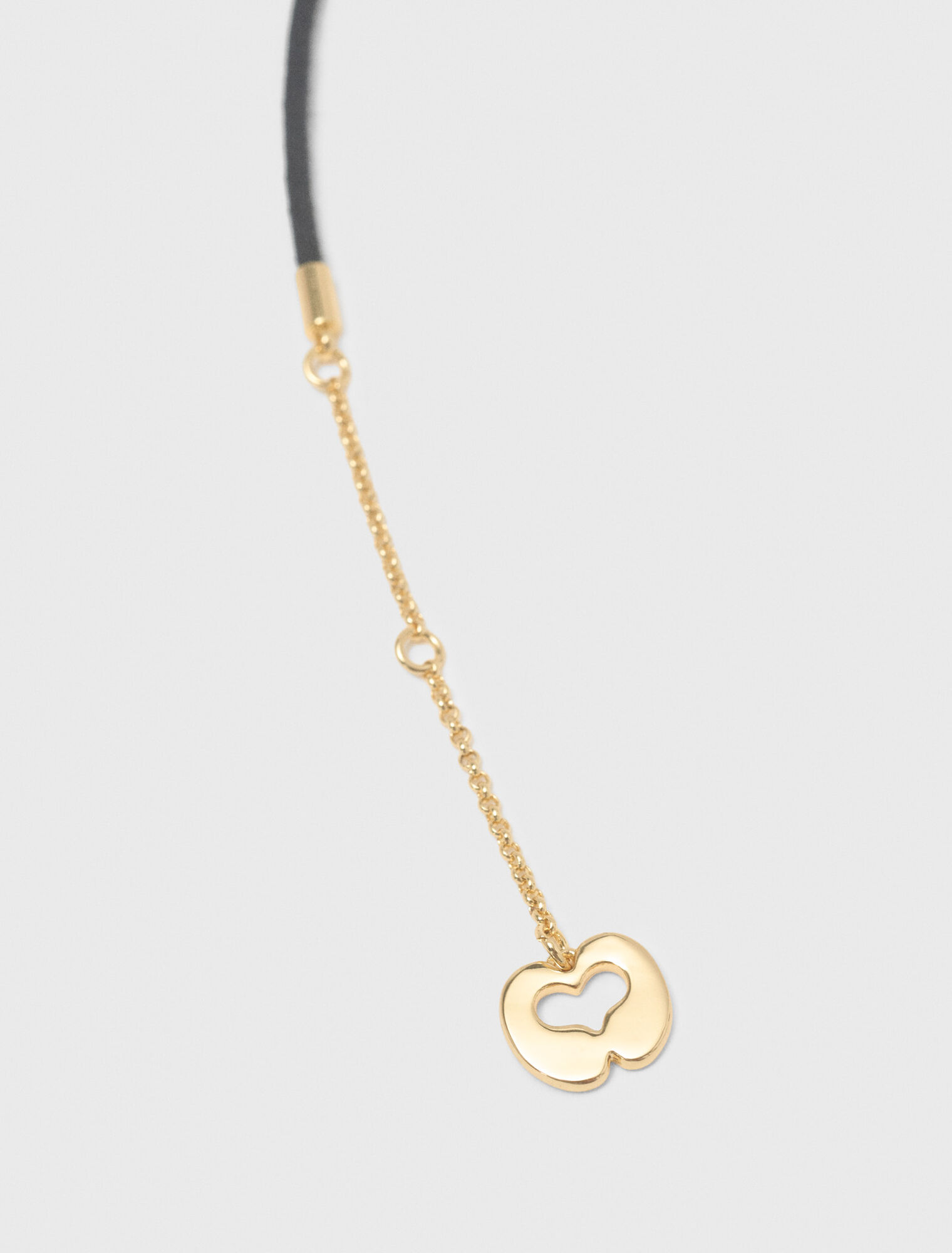 Collana cordino dettagli floreali