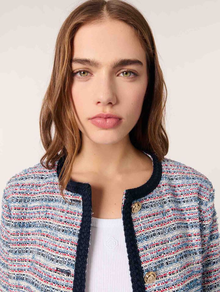 Giacca corta in tweed
