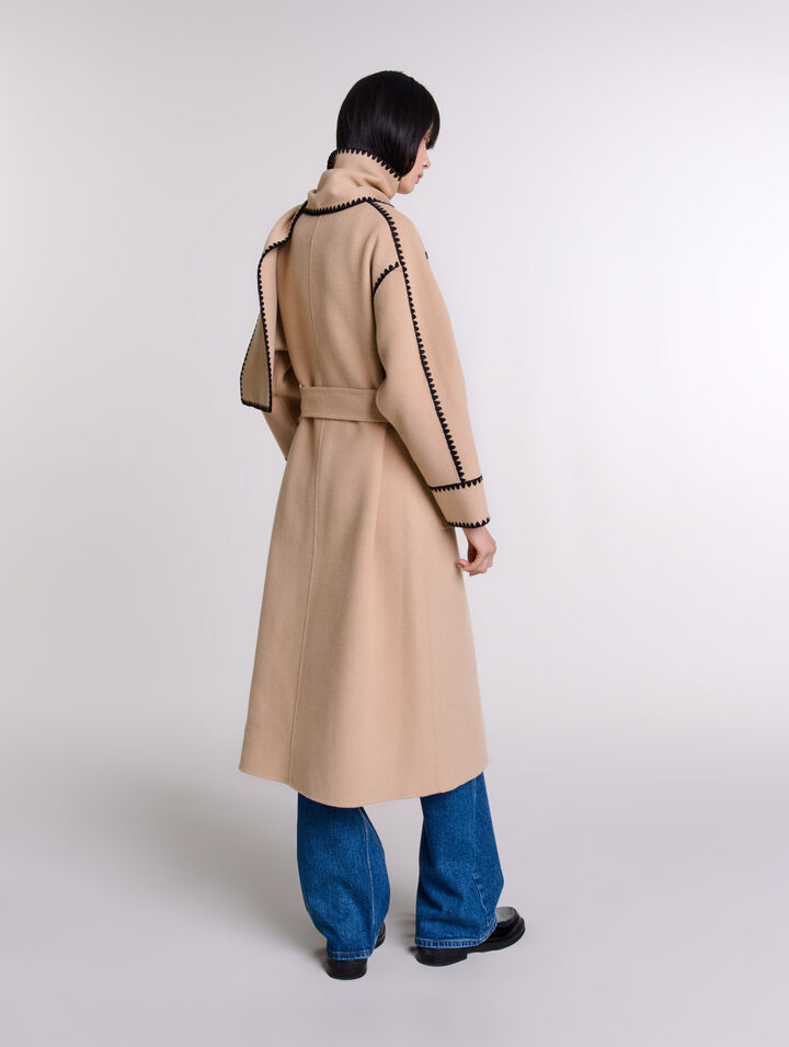 Cappotto bicolor double face
