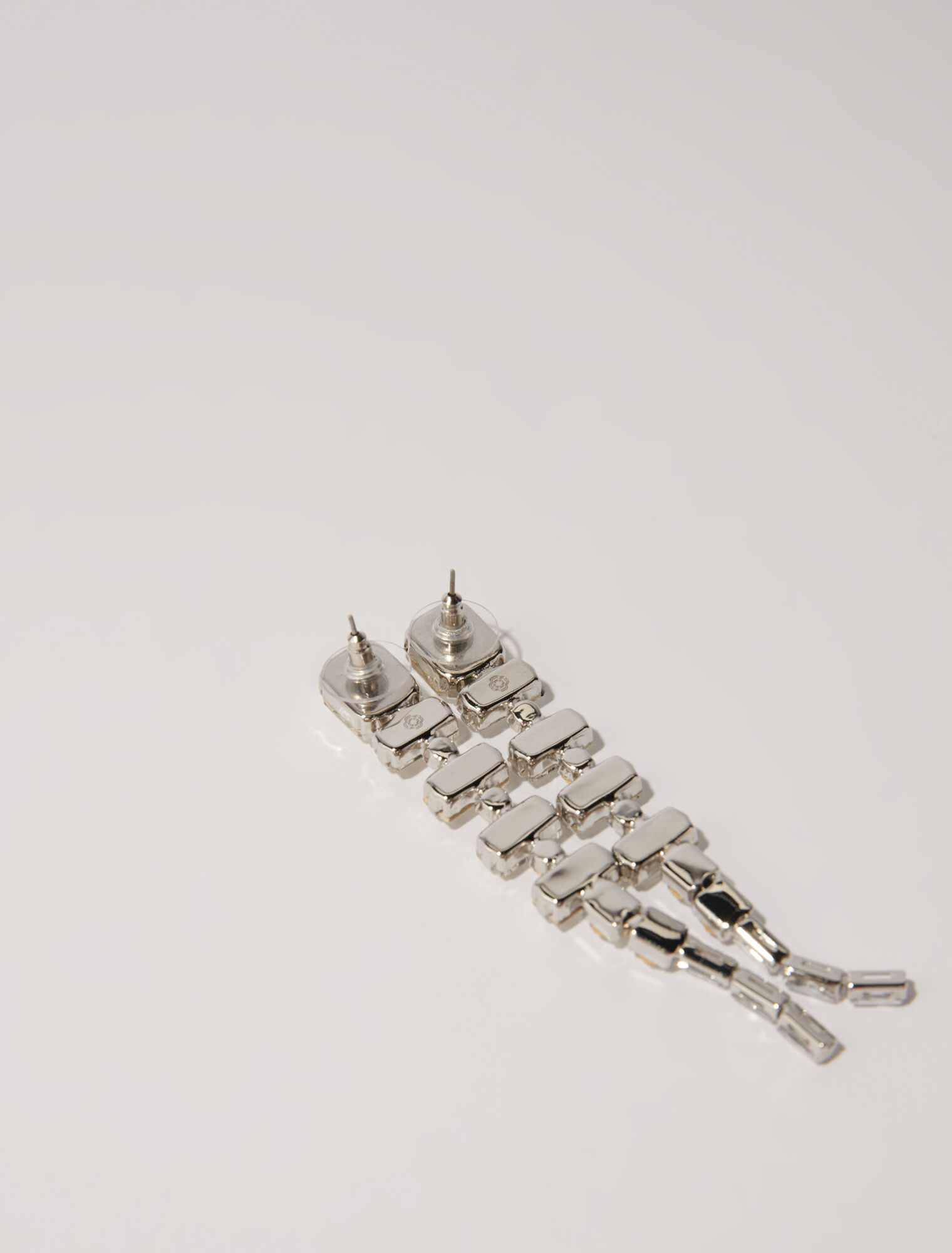 Orecchini con strass a cascata