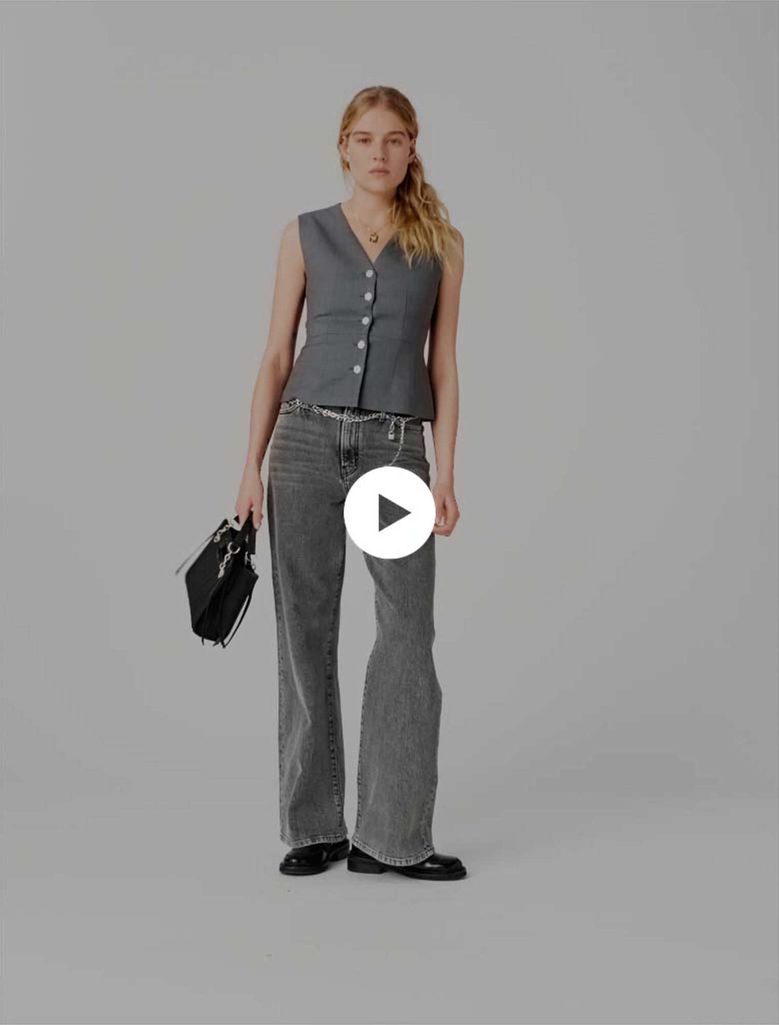 Panciotto con bottoni gioiello