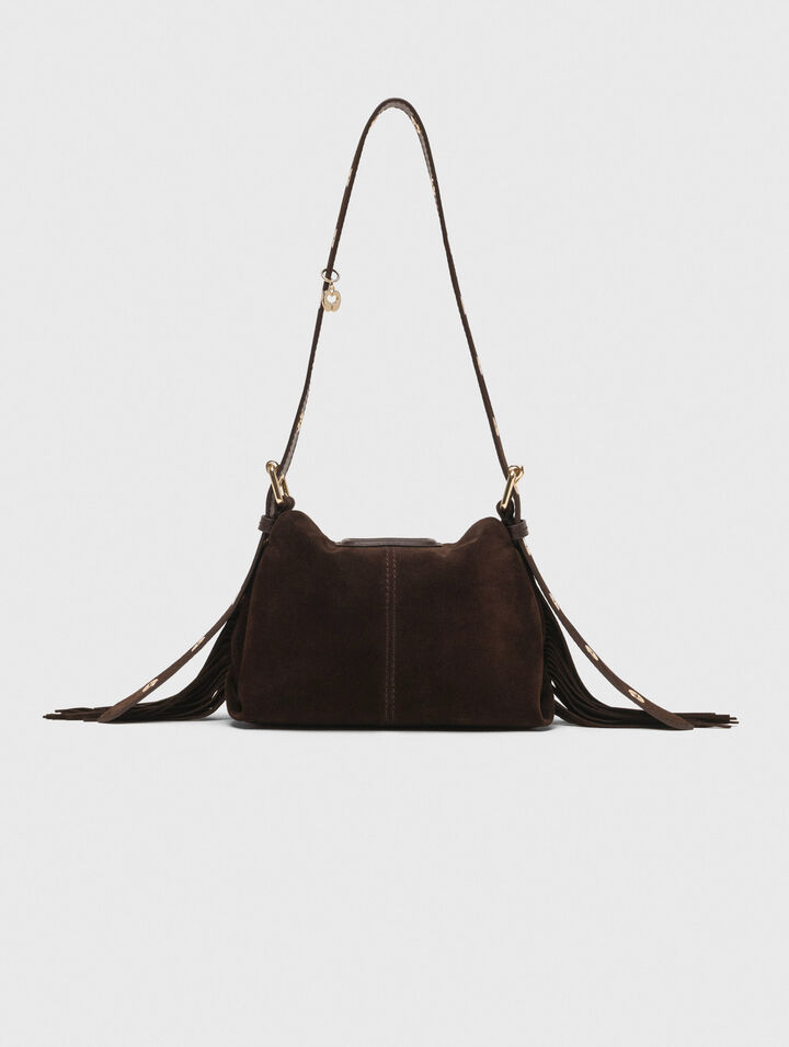 Borsa Miss M mini in pelle scamosciata