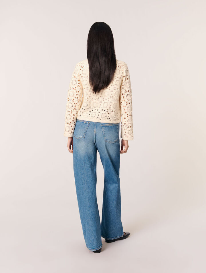Cardigan corto in crochet