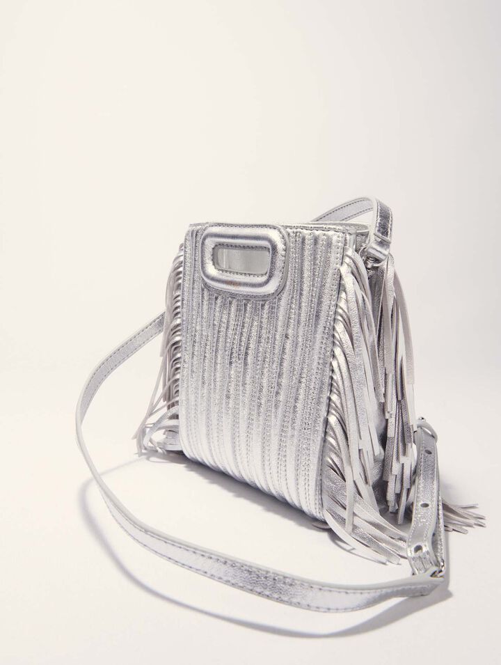 Borsa M Mini pelle trapuntata metal