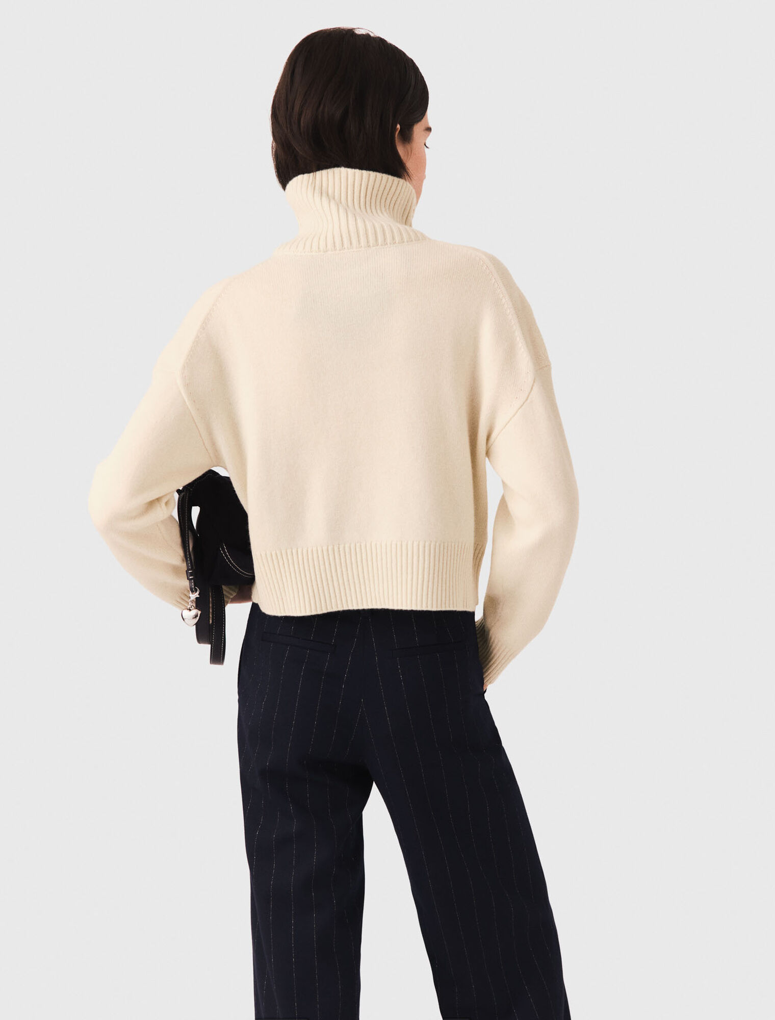 Maglione a collo alto in cachemire