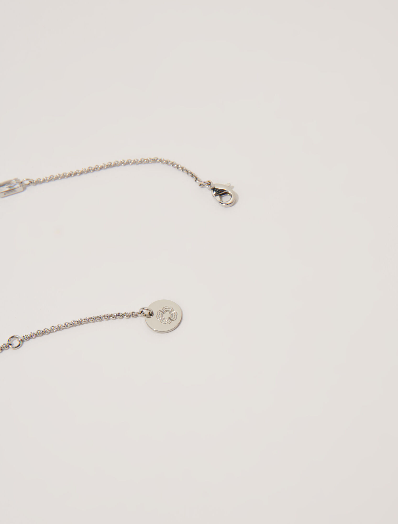 Collana girocollo argento con strass